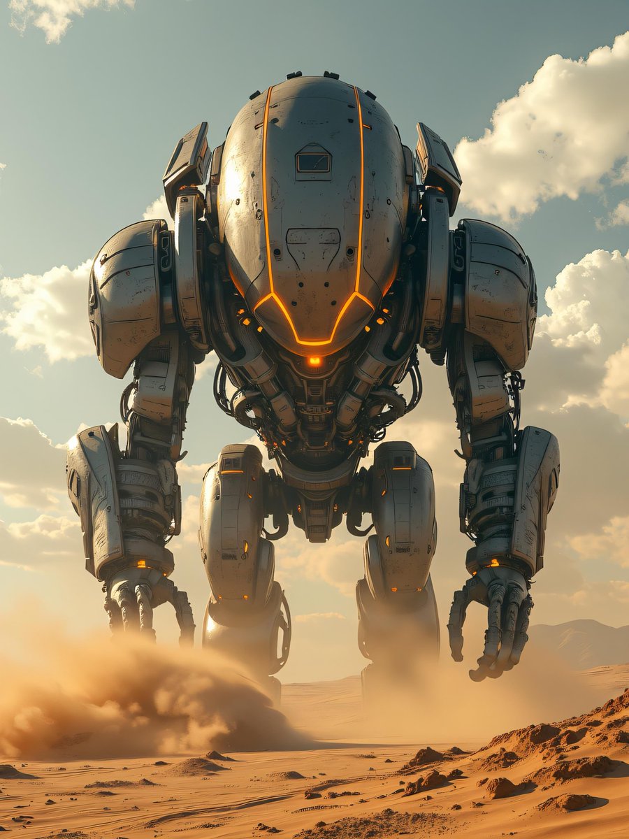 WeHopeAI's tweet image. ⚙️ Titan Awakens 🔥

#AIart #DigitalArt #MechaDesign #SciFi