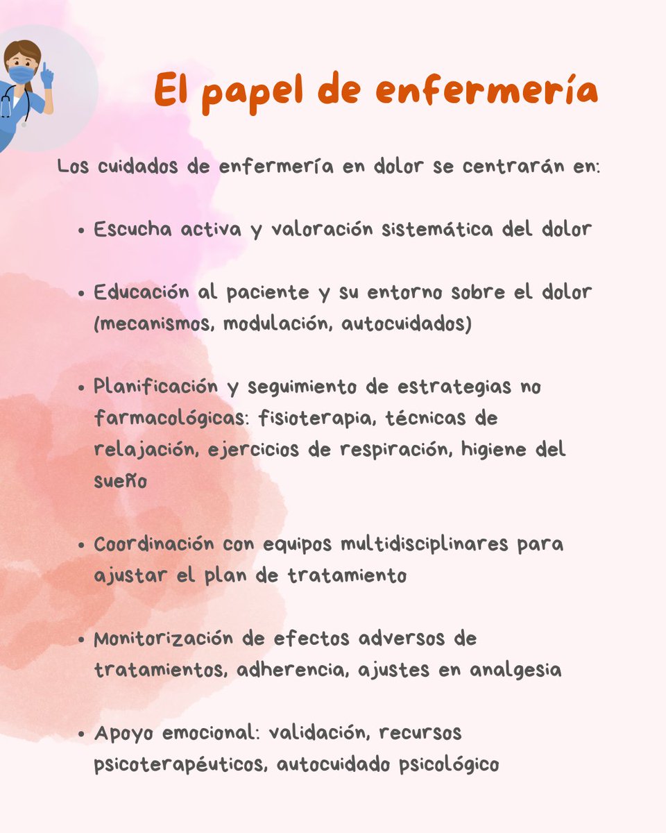 EnfermeriaSepar's tweet photo. 🌍 Hoy es el #diamundialcontraeldolor y debemos darle la importancia y cabida en nuestra atención, cuidados.
🫂 Dar voz al dolor es el primer paso para visibilizarlo
#enfermeriasepar
#separrespira #dolor #calidaddevida https://t.co/sL4fFM7EZj