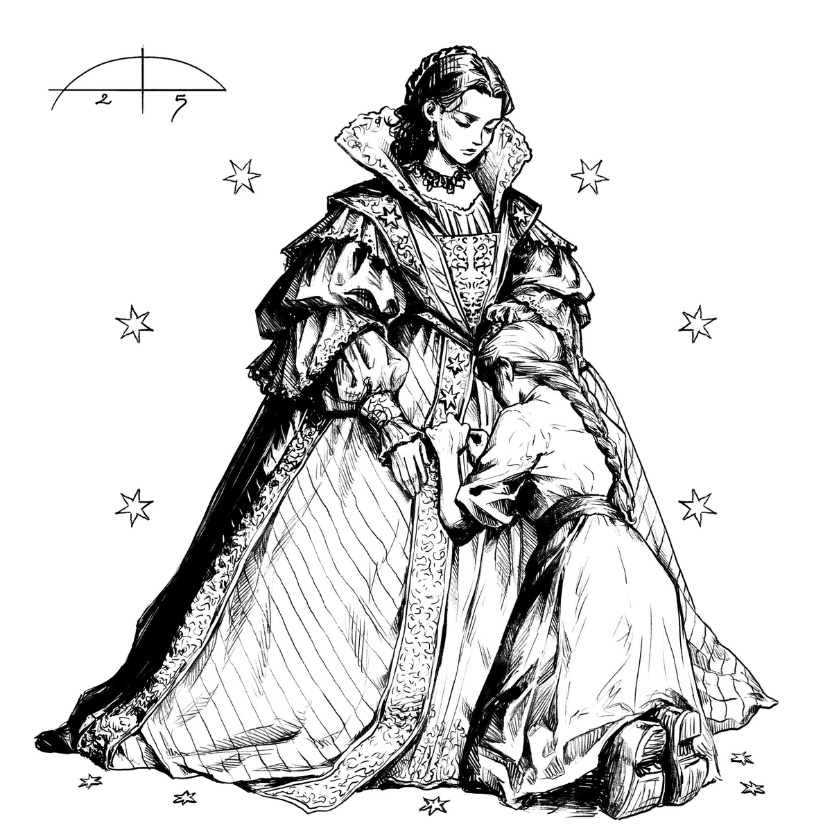 Day 17 of Inktober 2025, prompt: "ornate". Under twelve layers? That’s casual.
#inktober #inktober2025