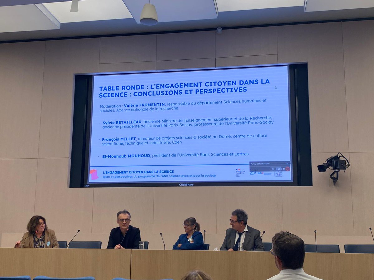 L’UM a participé à l’évènement « L’engagement citoyen dans la science » – bilan &amp; perspectives du programme ANR, au Sénat, en présence du ministre Philippe Baptiste, &amp; Claire Giry, PDG ANR. Un moment d’échanges inspirants avec ceux qui font vivre la science avec &amp; pour la société