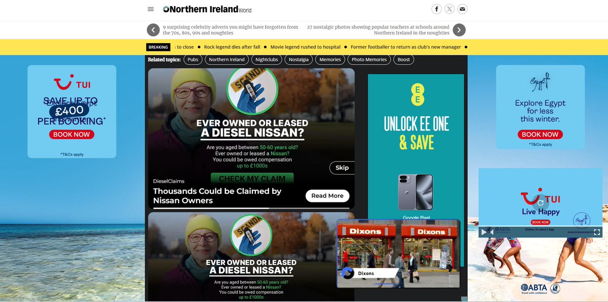 The pain of accessing a local news article is obscene