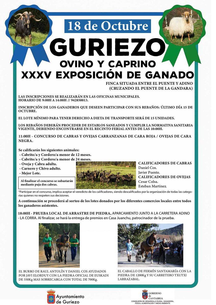 afca_es's tweet image. No podemos empezar el finde sin echar un ojo a los interesantes planes de nuestra Agenda
afca.es/agenda
#ganadería #ferias #mercadodegranjeros #alimentación #productosdeCantabria #sabeanorte