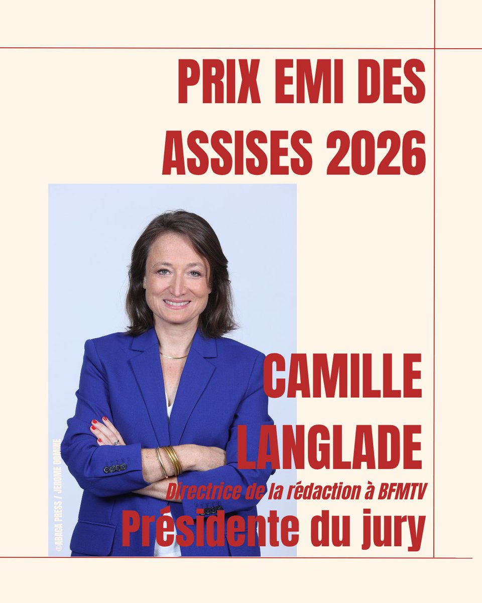 Un grand merci à <a href="/CamilleLanglade/">Camille Langlade</a>, directrice de la rédaction <a href="/BFMTV/">BFMTV</a> et Fabrice Arfi, co-responsable du pôle enquête <a href="/Mediapart/">Mediapart</a>, qui ont accepté de présider nos jurys pour les Prix des Assises du Journalisme 2026 🏆
🗓️Retrouvez nous à Tours du 7 au 11 avril pour la 19e édition !
