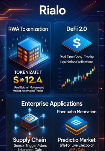 Chain_Thought's tweet photo. 1)Specialized Use Cases from @RialoHQ :
RWA Tokenization: Assets get a life of their own—like real estate that reacts to market prices and triggers auto-trades. Wild, right?  
DeFi 2.0: Real-time copy-trading, liquidation prevention, and notifications—all without pesky bots. https://t.co/FRd8OWvZD3