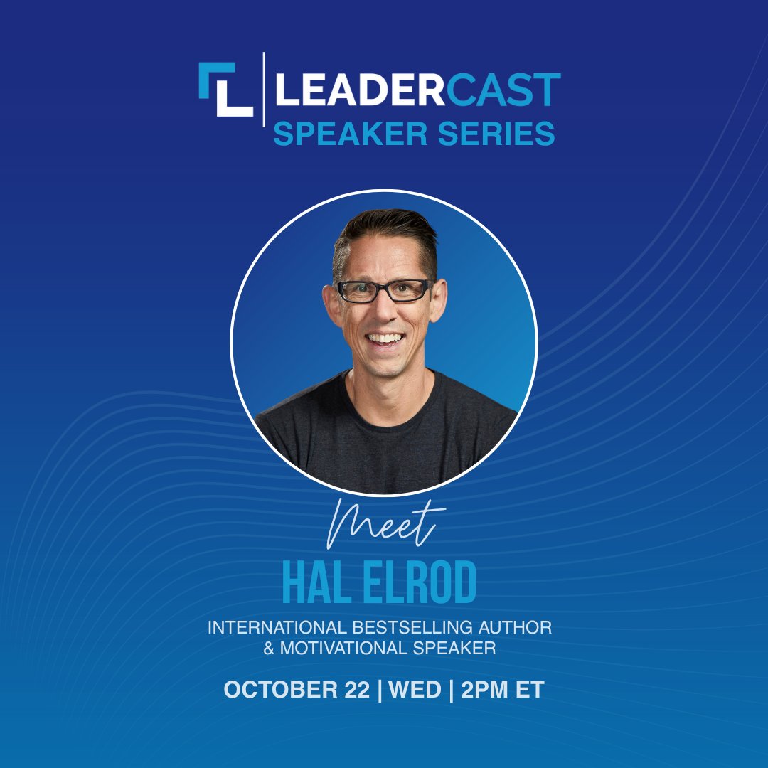 Join <a href="/HalElrod/">HalElrod</a> for <a href="/Leadercast/">Leadercast</a> Speaker Series: What Matters Most?

Learn how to lead with clarity, focus, and purpose.

📅 Oct 22, 2025 at 2PM ET
💻 Live on Zoom

Register free → us02web.zoom.us/webinar/regist…

#leadercast #halelrod #speakerseries
