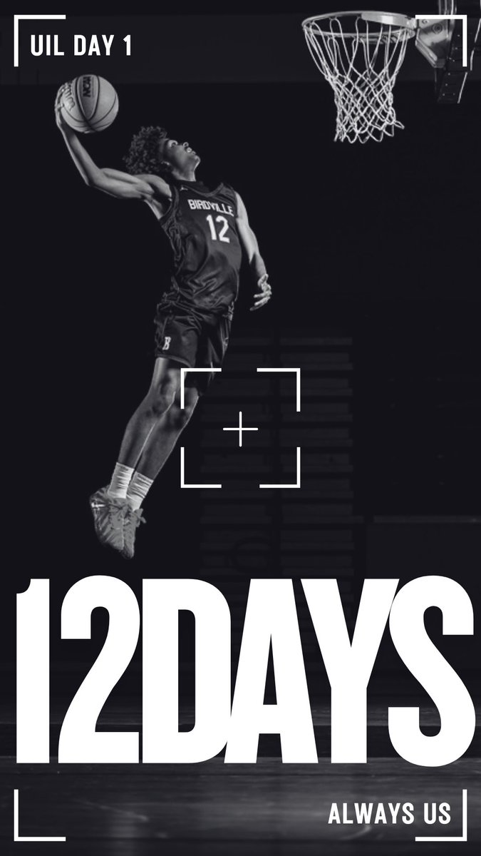 12 Days! #AlwaysUs 

<a href="/uiltexas/">Texas UIL</a> <a href="/Tabchoops/">𝙏𝘼𝘽𝘾🏀📋</a> <a href="/hoopinsider/">Hoopinsider</a>