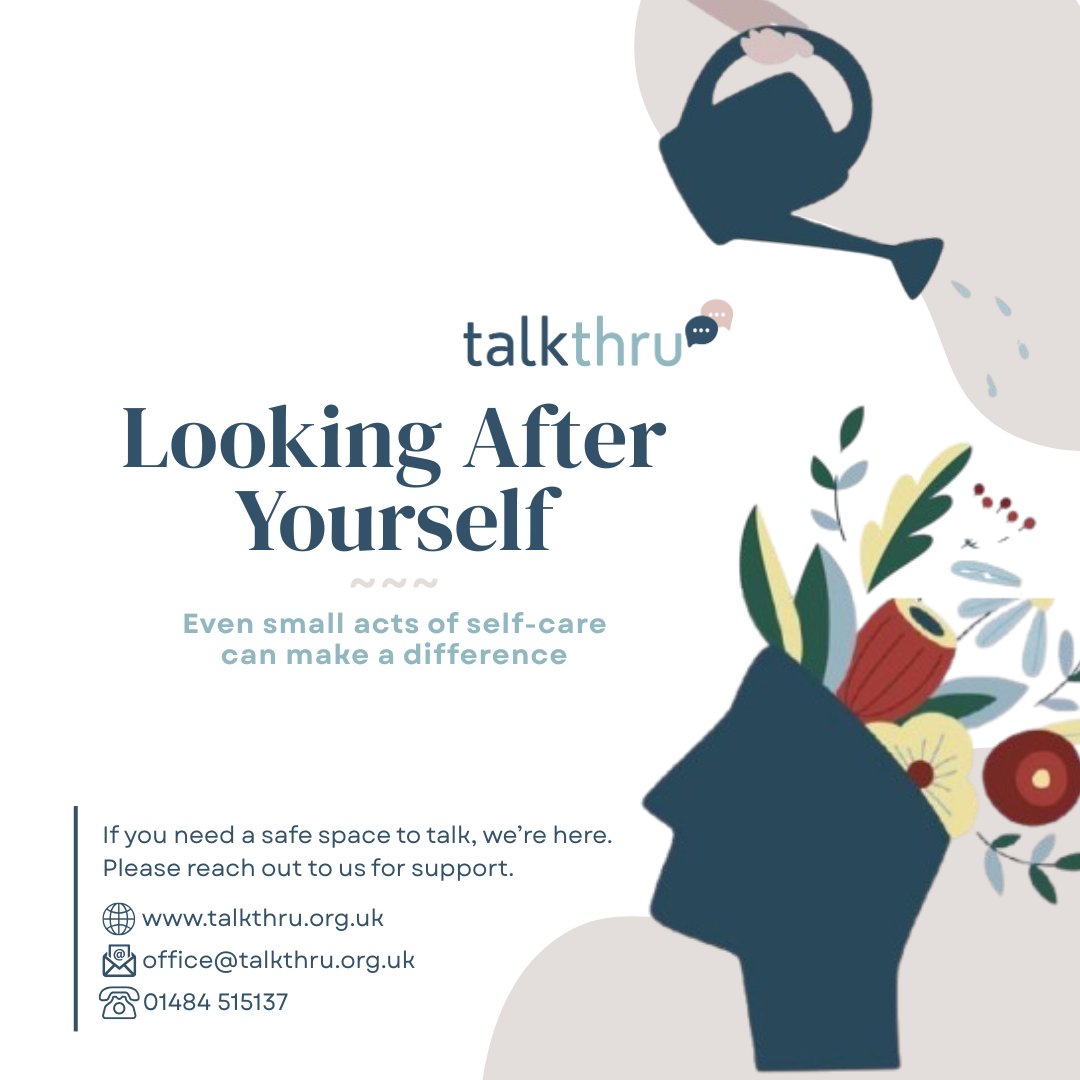 Even small acts of self-care, like taking a quiet moment to breathe, stepping outside, or reaching out for support, can help help nurture healing.
If you’re finding things hard right now, and need a safe space to talk, our Talkthru is here to listen.
#Therapy #counselling