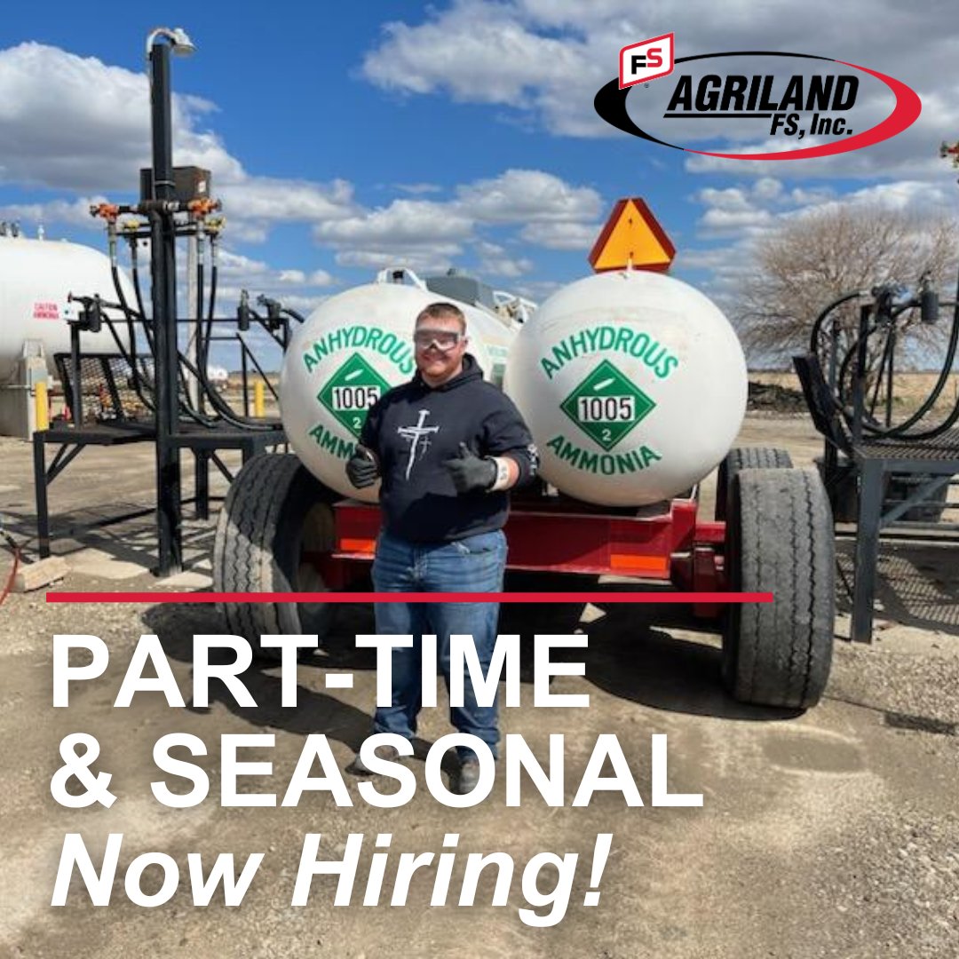 AGRILANDFS's tweet image. Successful harvest = Now Hiring – Part-Time Positions at AGRILAND FS!
Flexible hours – no CDL required – no ag knowledge or experience needed.
Click to learn more!

agrilandfsparttime.isolvedhire.com/jobs/