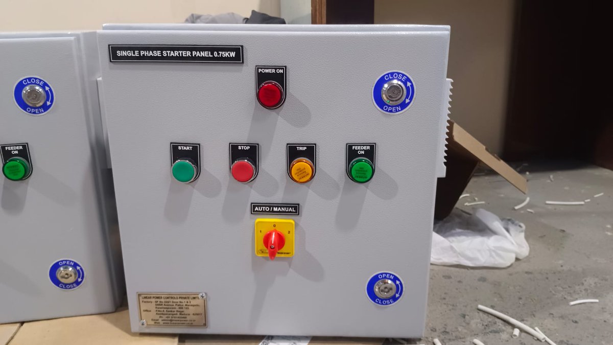 LPC_Automation's tweet image. ⚙️0.75 kW Single Phase Starter Panel
Compact &amp;amp; reliable solution for small motor and  feeder control.
✅Start/Stop/Trip Indications
✅Auto/Manual Mode
✅ABB Protection
#StarterPanel #ControlPanel #IndustrialAutomation 
#ElectricalEngineering #LPC