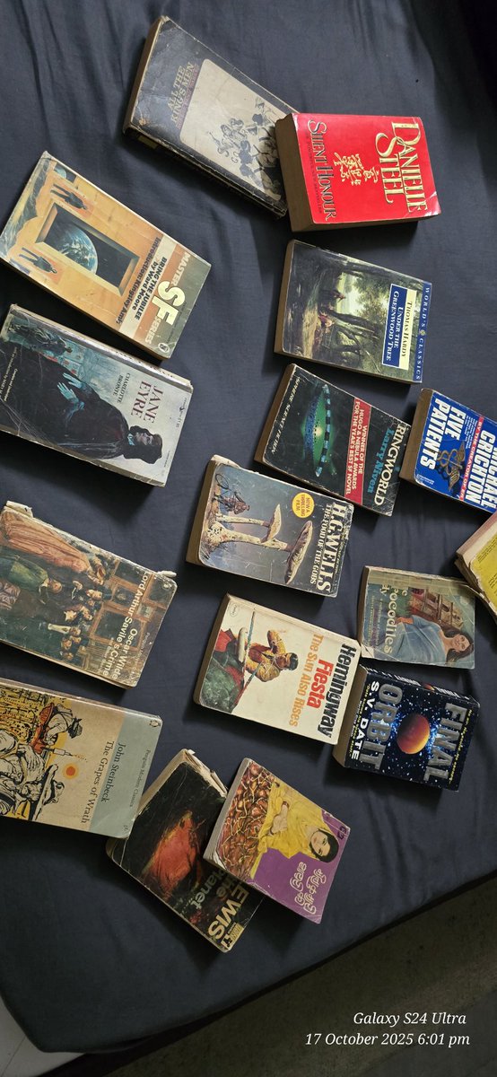 Found this treasure while cleaning. Some of these might be older than 50 years ... #bookstagram