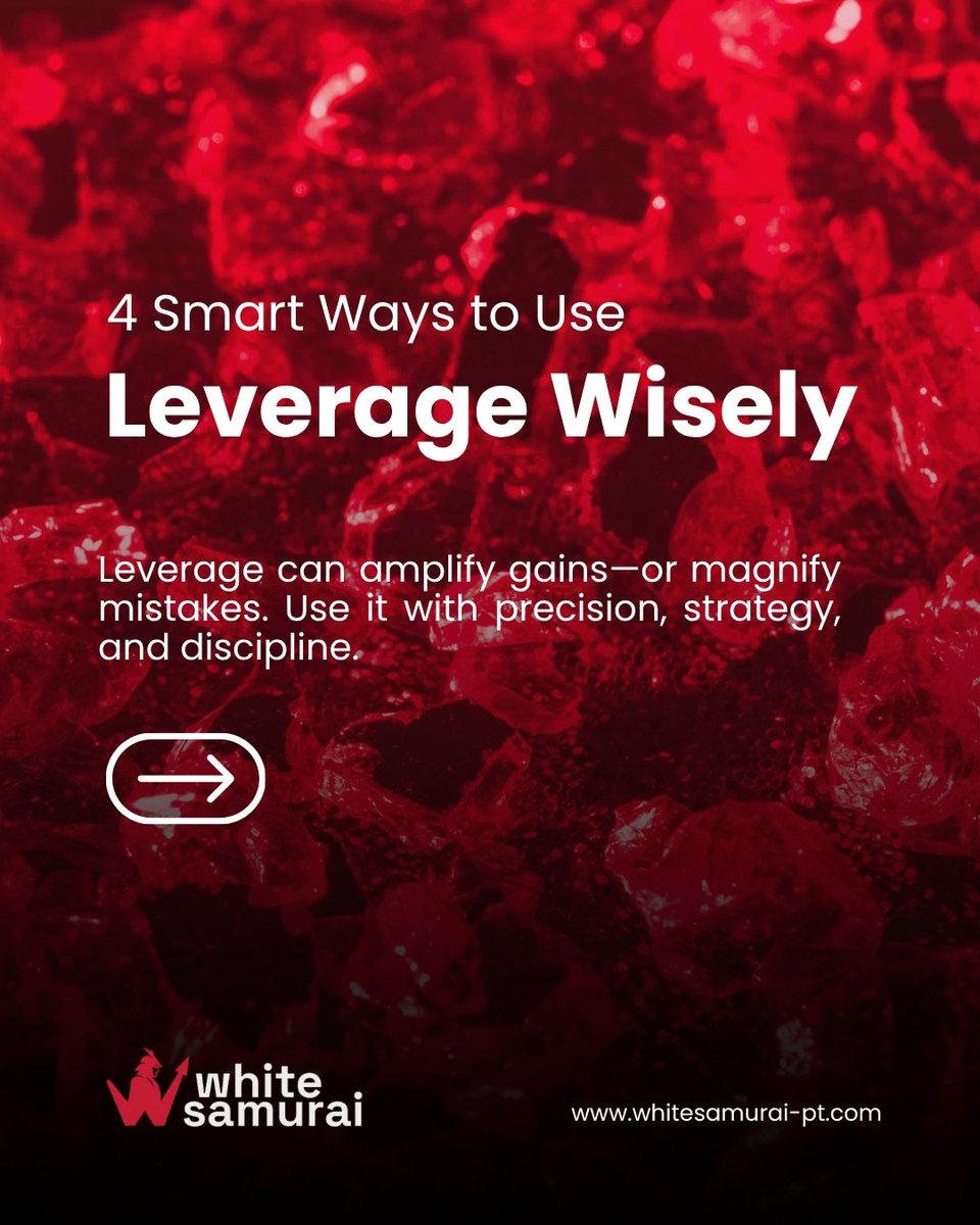 whitesamuraipt's tweet image. How wisely are you using leverage? 🤔 It can amplify gains or magnify mistakes. 

Visit Website: whitesamurai-pt.com

#TradingQuestions #LeveragePower #FinancialInsight #WhiteSamuraiTrading #SmartDecisions #WealthBuildingTips #whitesamurai #financialgrowth