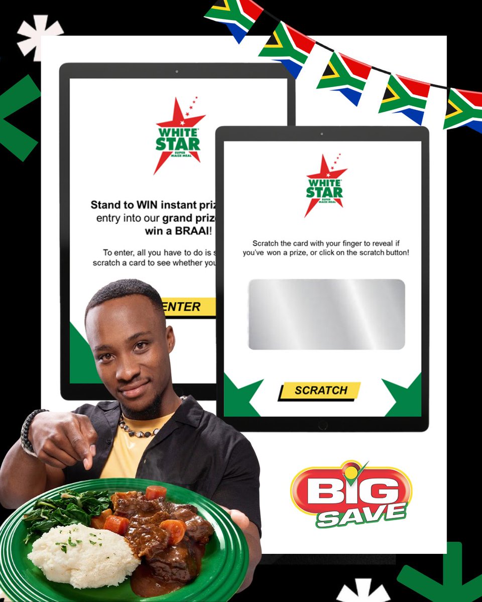 TechsysDigital's tweet image. From braais to big wins!
Our White Star Activation Platform campaign brought the energy to celebrate Braai Day — lighting up Big Save stores across SA with instant prizes, airtime rewards and Weber braais 🔥👏
#WhiteStar #OnTheGround #TechsysDigital #ConsumerEngagement