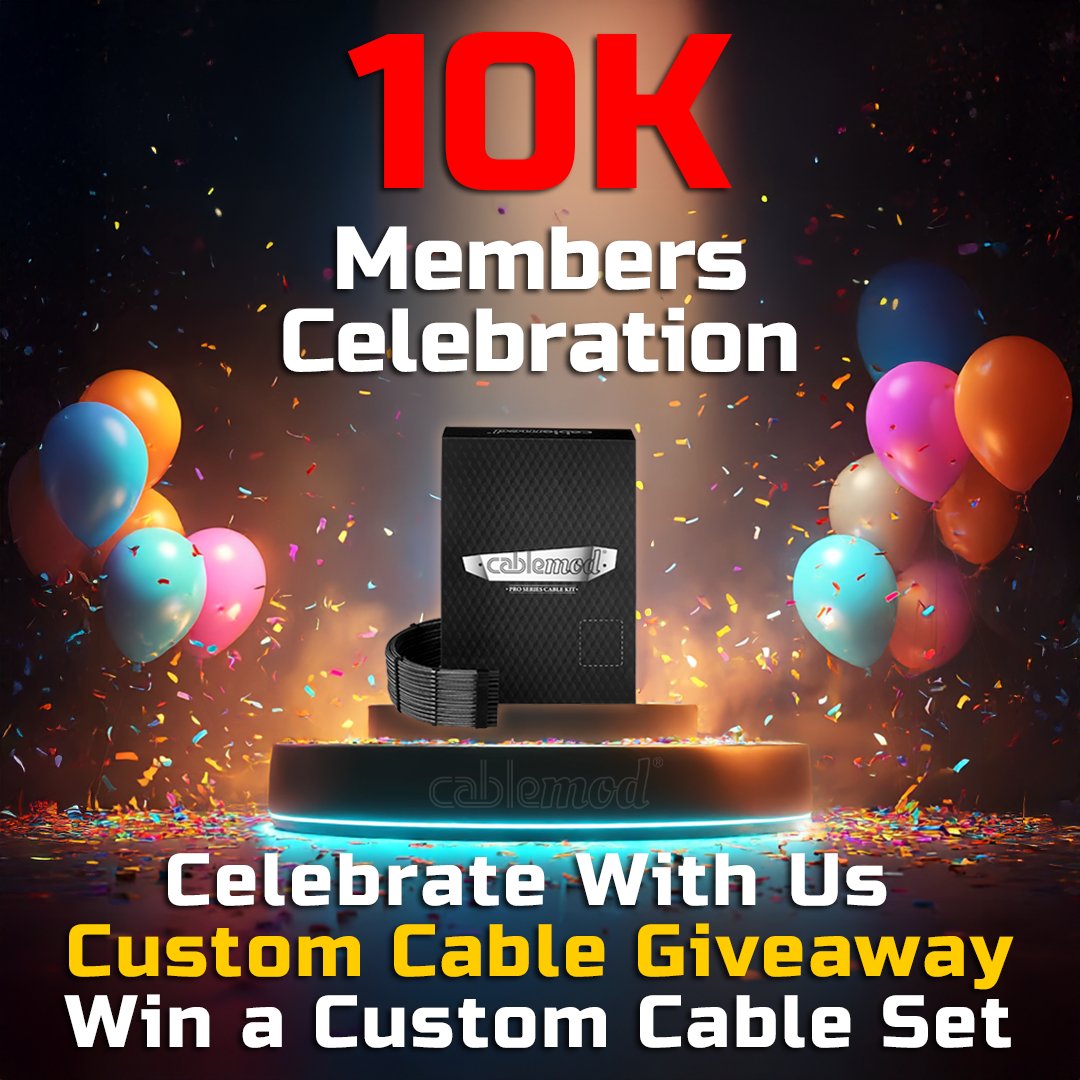 CableMod's tweet image. Redditors assemble! 
Our r/cablemod subreddit recently reached 10K members and we&apos;re celebrating by holding a nice lil giveaway. Check out the link below for more info on how to enter:

reddit.com/r/cablemod/com…

Everyone&apos;s invited! 🥳