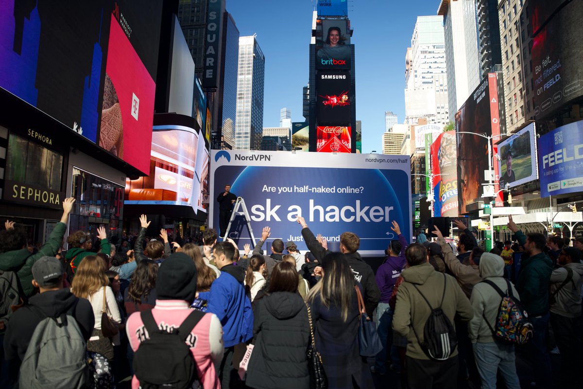 🎯 What does it take to make #cybersecurity feel real in a world numb to data leaks?

In #TimesSquare, <a href="/NordVPN/">NordVPN</a> challenged the myth of full antivirus protection by letting ethical #hackers show just how exposed people really are.
