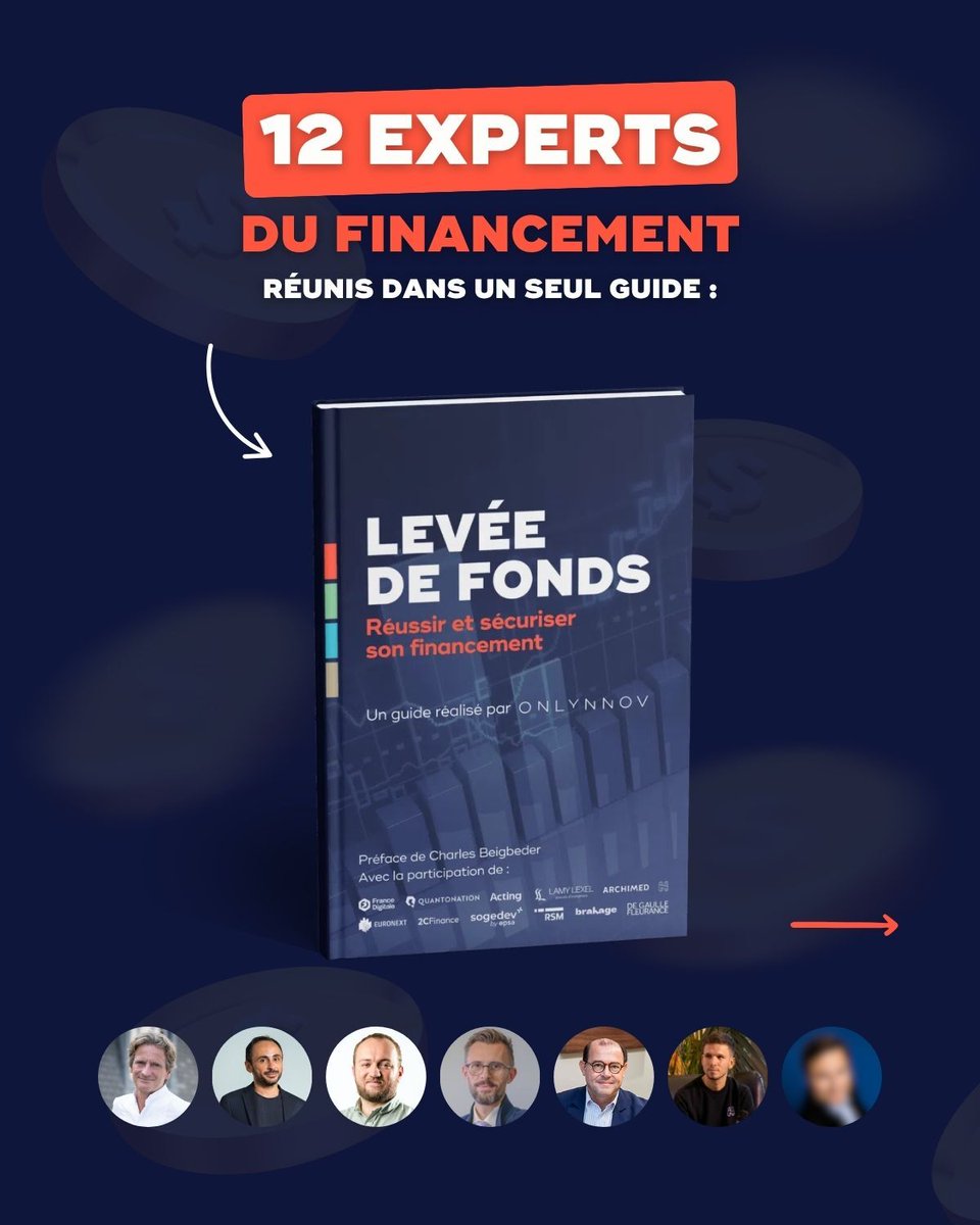 Onlynnov's tweet image. 📘 "Réussir sa levée de fonds"

Un guide rédigé avec 12 experts du financement : entrepreneurs, avocats, investisseurs, DAF…

Conseils concrets &amp;amp; retours de terrain : 
👉🏻 Vision 360° avant, pendant &amp;amp; après la levée
👉🏻  Bonus : la checklist des 17 actions post-levée