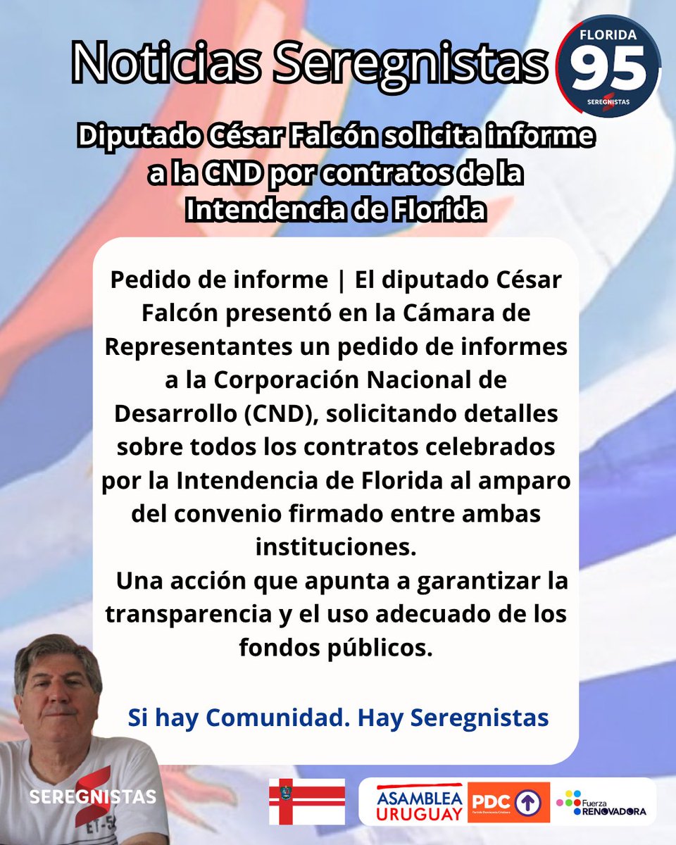 Pedido de informe | El diputado César Falcón presentó un pedido de informes a la Corporación Nacional de Desarrollo (CND) solicitando copia de todos los convenios y contrataciones.

Esta acción busca echar luz sobre el manejo de fondos públicos y las contrataciones realizadas.