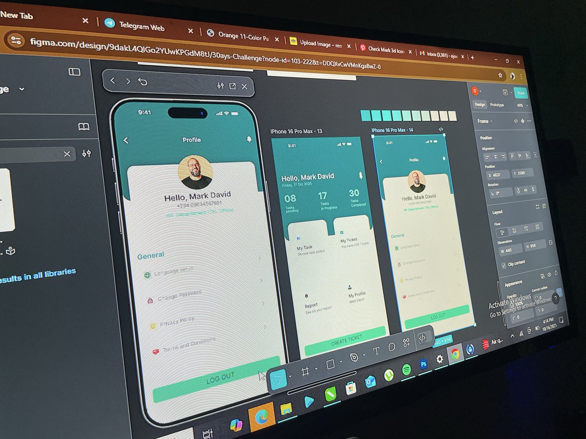 designbyfjay's tweet image. 8 days in and the design momentum is rolling! ✨

Let me know your comments 

#UIUX #MobileApp #DesignChallenge 
#UIDesign #Figma #DesignCommunity