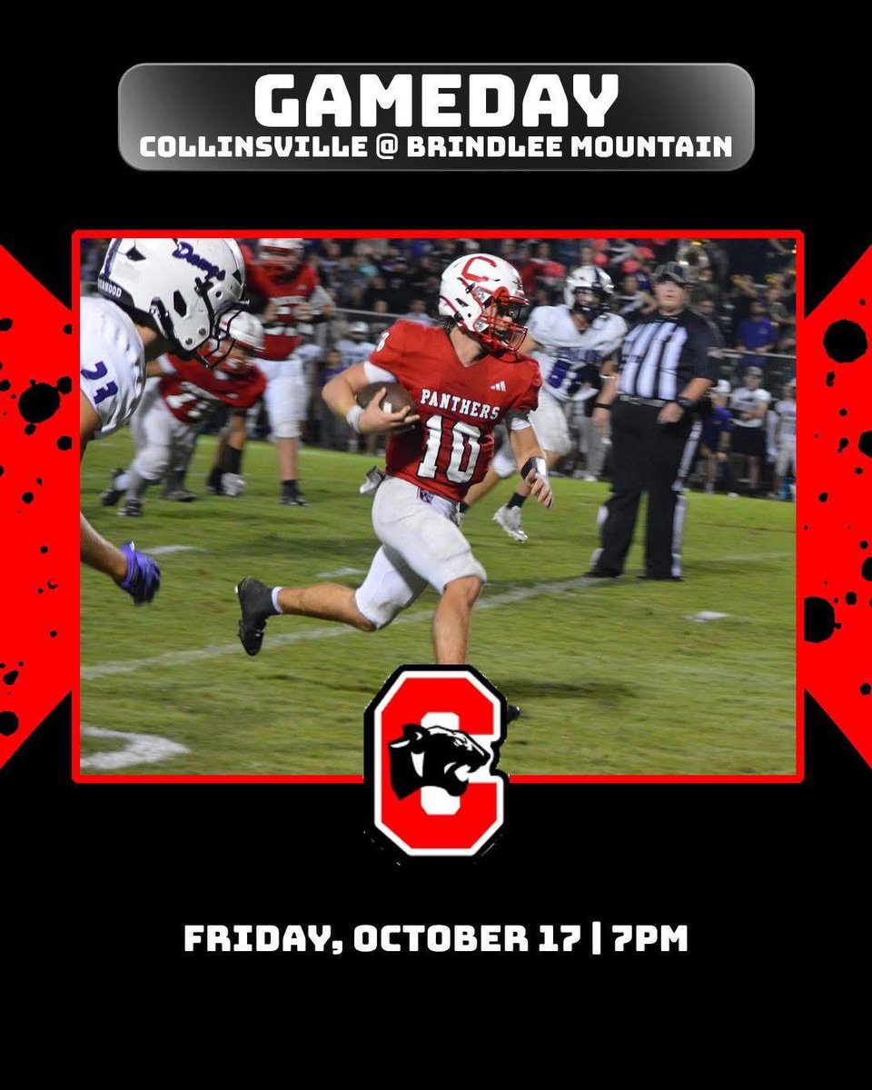 Collinsville makes the trip to Brindlee Mountain for the first time in program history.