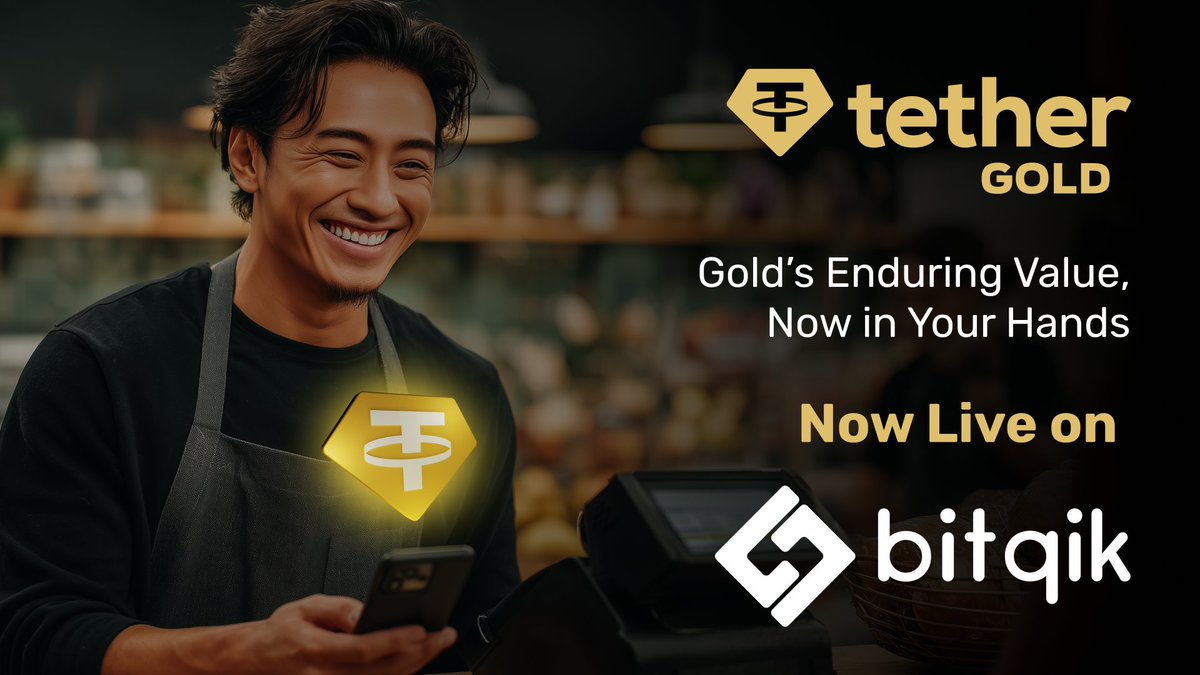 Tether Gold (XAU₮) is now live on <a href="/bitqikofficial/">bitqik</a>