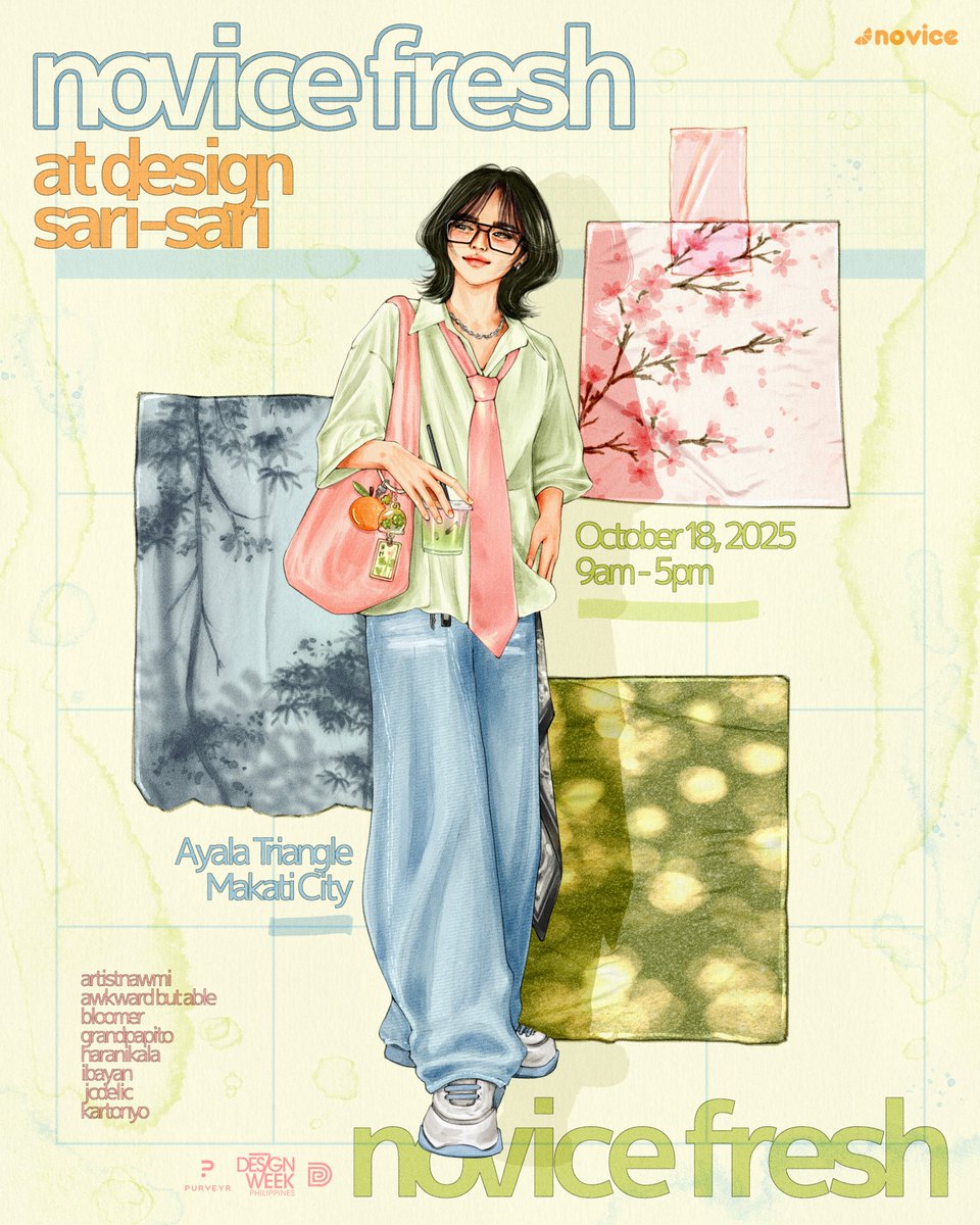 design sari-sari tomorrow!! 🪷

see you with more fellow local artists at novice's booth, #22!!