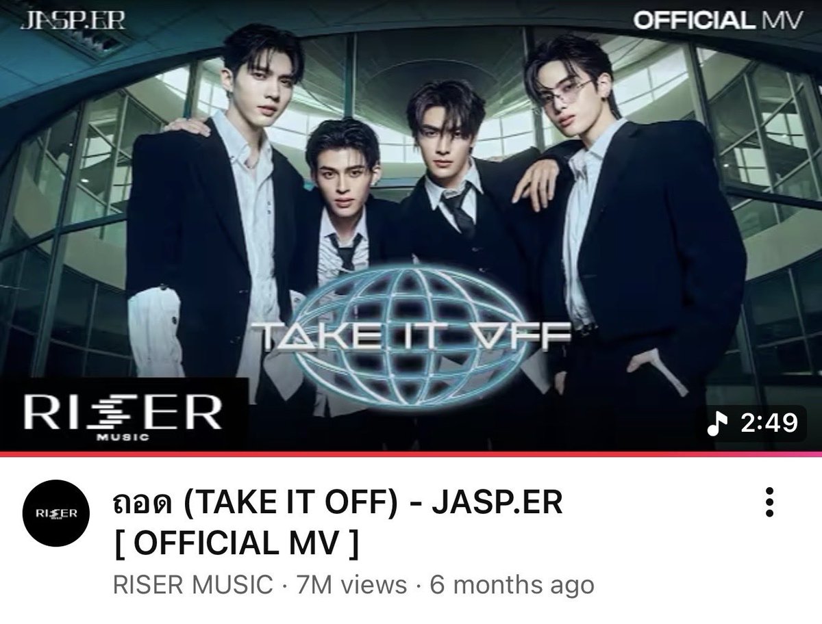 JASP_ERofficial's tweet image. #TAKEITOFF_JASPER7M 🔥
THANK YOU FOR 7 MILLION
VIEWS ON YOUTUBE
📺 OFFICIAL MV
📎youtu.be/KO78TDSp_bo
🎧AVAILABLE NOW
ON ALL STREAMING PLATFORMS
#TAKEITOFF_JASPER
#JASPER
#RISERMUSIC