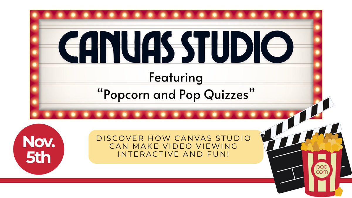 kisdsectech's tweet image. Get your Popcorn ready! Secondary Instructional Tech will be diving into Canvas Studio and how teachers can use this feature to enhance and engage students. Register here to claim your spot in a Live Session: secure.smore.com/n/mk7eay