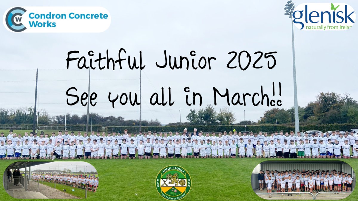 𝗙𝗮𝗶𝘁𝗵𝗳𝘂𝗹 𝗝𝘂𝗻𝗶𝗼𝗿 &amp; 𝗙𝗮𝗶𝘁𝗵𝗳𝘂𝗹 𝗢𝗴 𝗨𝗽𝗱𝗮𝘁𝗲

Our Faithful Junior Programme concluded last Saturday, with Damien Martin and Cathal Daly proudly presenting our Future Stars with their jerseys. This marks the first step in their Faithful Pathway, and we look