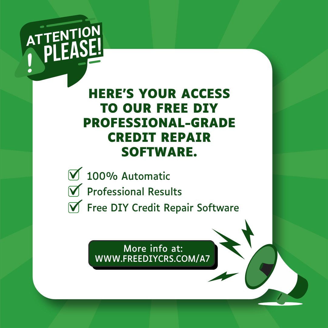 LMRINTL's tweet image. Want better loan rates and more approvals?
👉 Act now and transform your credit today!
🔗 DIYCreditRepairSoftware.com

#DIYCREDITREPAIRSOFTWARE #CreditRepair #BoostYourScore #CreditAwareness #DIYImproveYourCredit #DIYBoostYourScore #FinancialControl #DIYImproveCreditScore