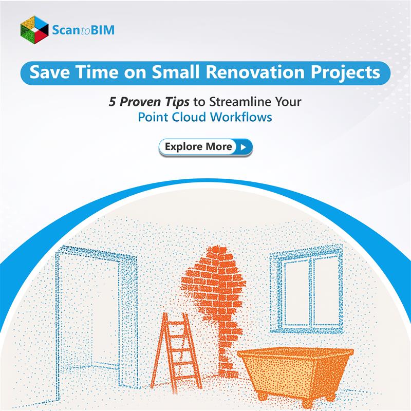 scantobimonline's tweet photo. Small renovation project don’t have to slow you down.
Discover 5 proven tip to streamline your point cloud workflows-reduce rework, speed up modeling deliver accurate results.
👉 Read more:- https://t.co/NsrWfOjfPC
#PointCloud #BIMServices #RenovationEfficiency #SurveyingTips https://t.co/OVBNUvV4Vg