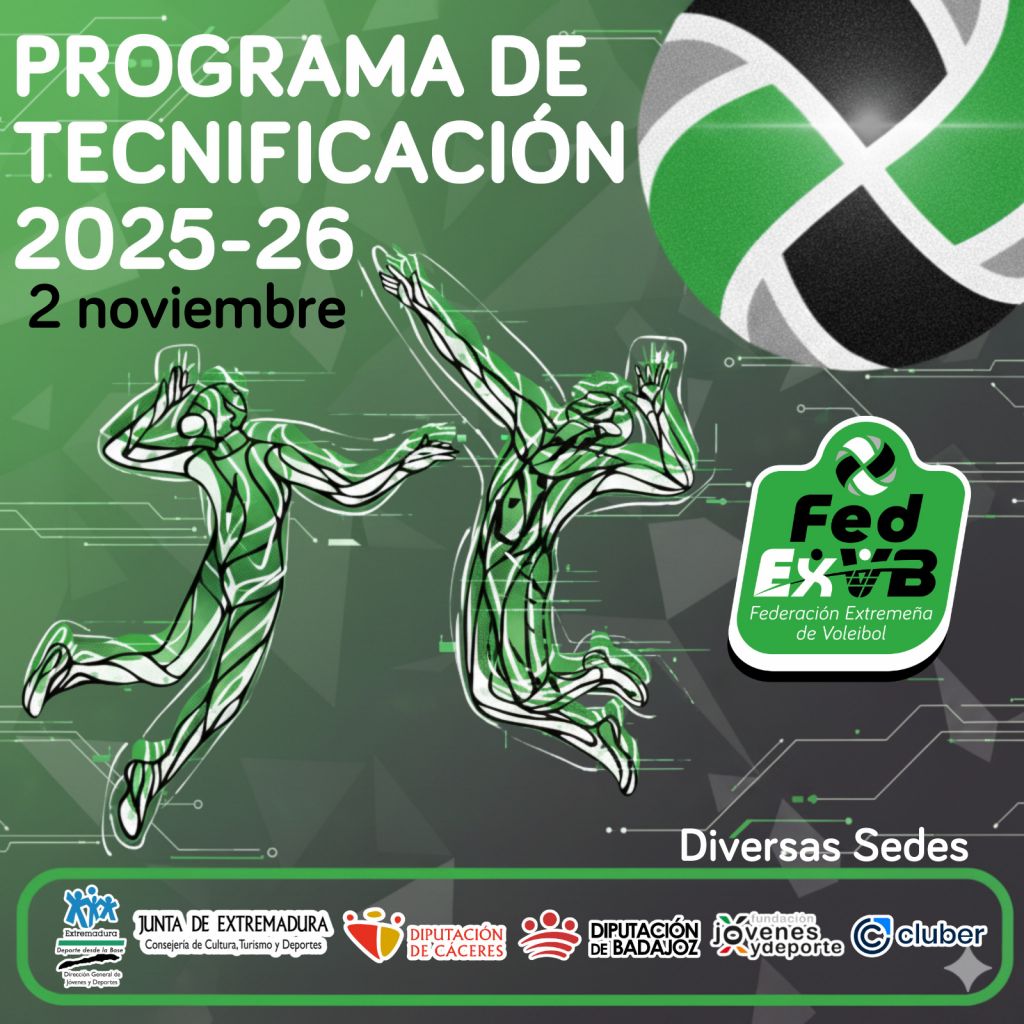 fedexvoleibol's tweet photo. 1ª Jornada de Técnificación Temp 25-26 

Abierto el plazo de inscripciónes para la Primera Jornada de Tecnificación de esta temporada.

Se celebrarán el domingo 2 de noviembre, en diversas se...[seguir leyendo]

https://t.co/3V79fMA8RG https://t.co/7dn4SMIrgB