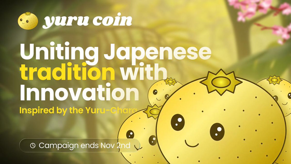 SleepySyntax's tweet image. Ever heard of a coin inspired by Japanese cultural essence, simplicity, calm, and balance? ๐ธ
Thatโs Yuru Coin, the token that brings Yuru-Chara vibes into Web3, community-first, feel-good, and full of meaning.
$YURU isnโt just a coin. Itโs an identity.
@Yuru_Coin | @PlortalAI ๐ช