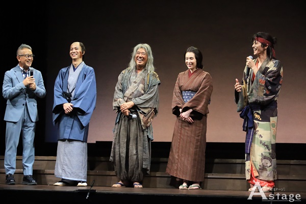 astage_ent's tweet image. 【STAGE】開幕🎉
『新 画狂人北斎』－2025－　ゲネプロ＆取材会🙌
#西岡德馬 「寝ても覚めても北斎の気分」#宮本亞門「寺西さんには今までやったことないことを全部やらせる」

記事はコチラ🔽
astage-ent.com/stage-musical/…

#雛形あきこ #寺西拓人 #廣瀬智紀