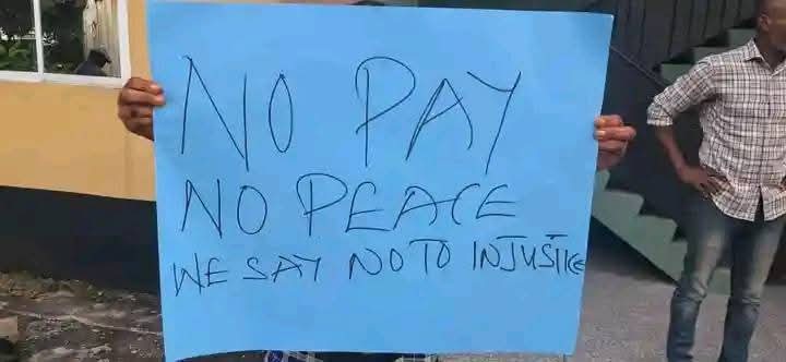 Today, protesters at LGA commission identified as staff of Emohua LGA carried placards crying about unpaid salaries from Hon. Dr Chidi Julius Lloyd.

One of the protesters claimed that they have been paid from August 2025 to September 2025 despite the governor's intervention.