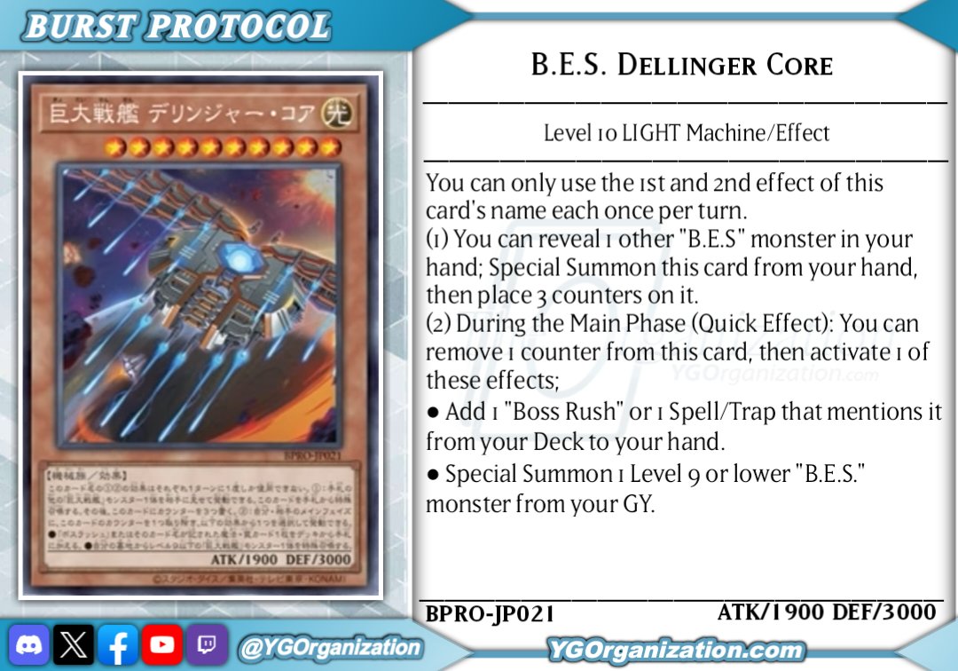 Burst Protocol  Support for the B.E.S Deck #yugioh #