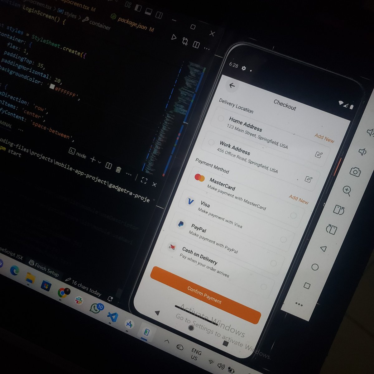 KingsleyTheDev's tweet image. A checkout that converts isn’t magic, it’s clarity, speed &amp;amp; trust. 

If they doubt it, they’ll drop it. Built Gadgetra’s Checkout Screen to inspire trust, not hesitation.

Chapter 8 | Gadgetra Mobile App Development.

#BuildingInPublic #MobileAppDevelopment #UIUX