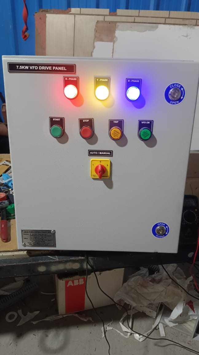 LPC_Automation's tweet image. 🔧 7.5 kW VFD Drive Panel with BMS Integration ⚙️
Engineered for precise motor control &amp;amp; energy efficiency.💡 Ideal for HVAC &amp;amp; process automation.
✅ R/Y/B Phase Indication
✅ Auto/Manual Mode
✅ BMS for Remote Monitoring

#VFDPanel #BMS #Automation  #ABB  #ControlPanel