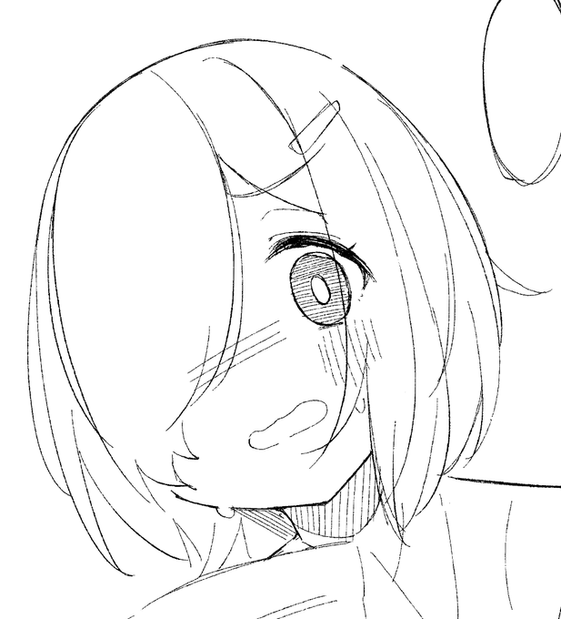 珍しい表情のちっさ描いてる 