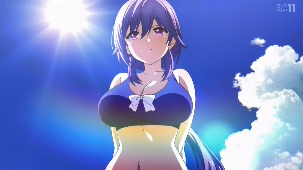 theta444_'s tweet image. Tsumugi Wenders got Mugyu! Moments with her sister Shizuku Mizuori in Summer before #ISML #ISML2025 While The Shows itself airing in Spring Anime 2025 alongside #UmaMusume #CinderellaGray #サマポケ #samapoke #サマポケアニメ