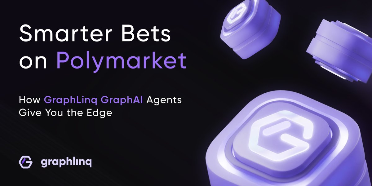 graphlinq_proto's tweet image. Most traders lose on @Polymarket because they’re too late.
By the time news hits X, whales already positioned.
Here’s how GraphAI agents change that:
💡 Track real-time sentiment
💧 Monitor liquidity risks
🔁 Catch arbitrage between markets
🤖 Automate DAO treasury bets…