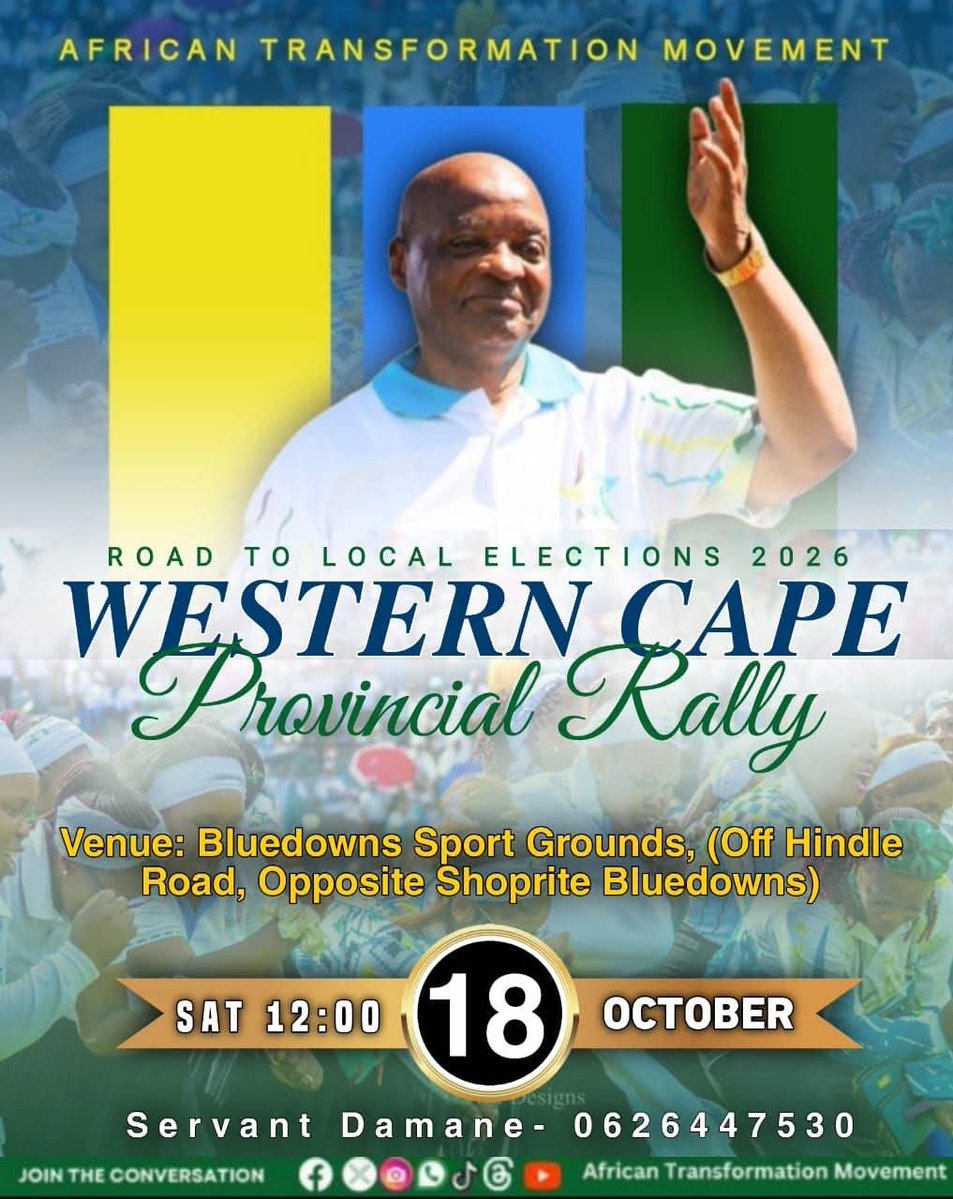 [WESTERN CAPE RALLY ALERT ⚠️]