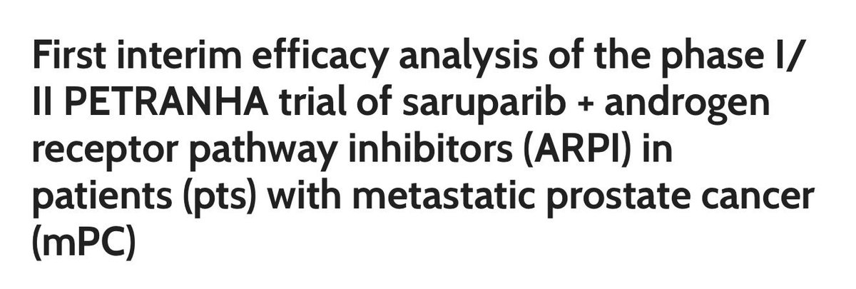 neerajaiims's tweet photo. Updated safety and the first efficacy data from the PETRANHA trial (Saruparib (AZD5305), a PARP1-selective inhibitor, plus ARPI) in pts with castration-sensitive mPC (mCSPC) and mCRPC 👉excellent talk by @AzadOncology at #ESMO25 @OncoAlert @urotoday @PCF_Science https://t.co/5HTwbNsaK0