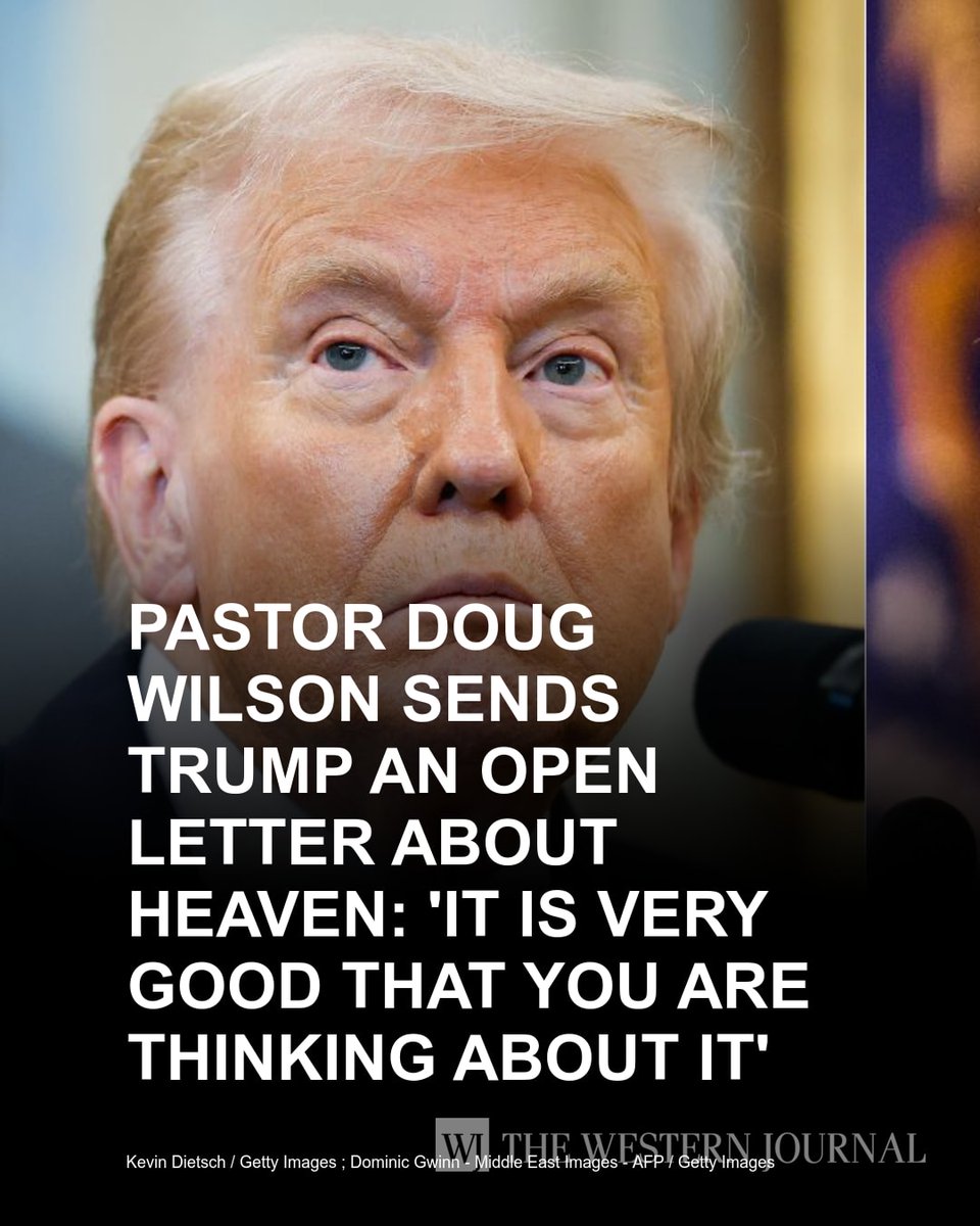 WesternJournalX's tweet image. President Donald Trump's recent remarks about his entry into heaven have sparked a response among Christians in the public space. The president was flying aboard Air Force One when Fox News' Peter Doocy asked him about getting into heaven in light of the… w-j.co/s/41cd0