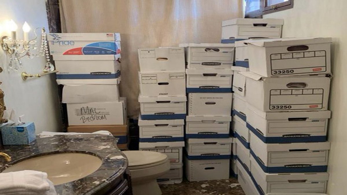 Well it look like they've caught John Bolton red-handed. Just look at the thousands of classified documents they found piled up in his bathroom. Oh wait, nevermind. 😂😂😂