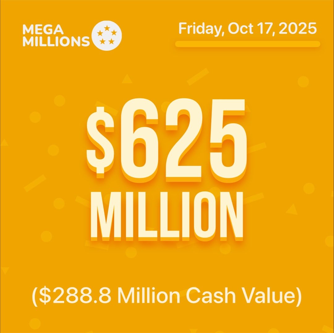1015vibe's tweet image. Tonight's #MegaMillions drawing is up to $625 mil! What's the first thing you're doing if you win?

#1015vibe #vibewithus #fllottery