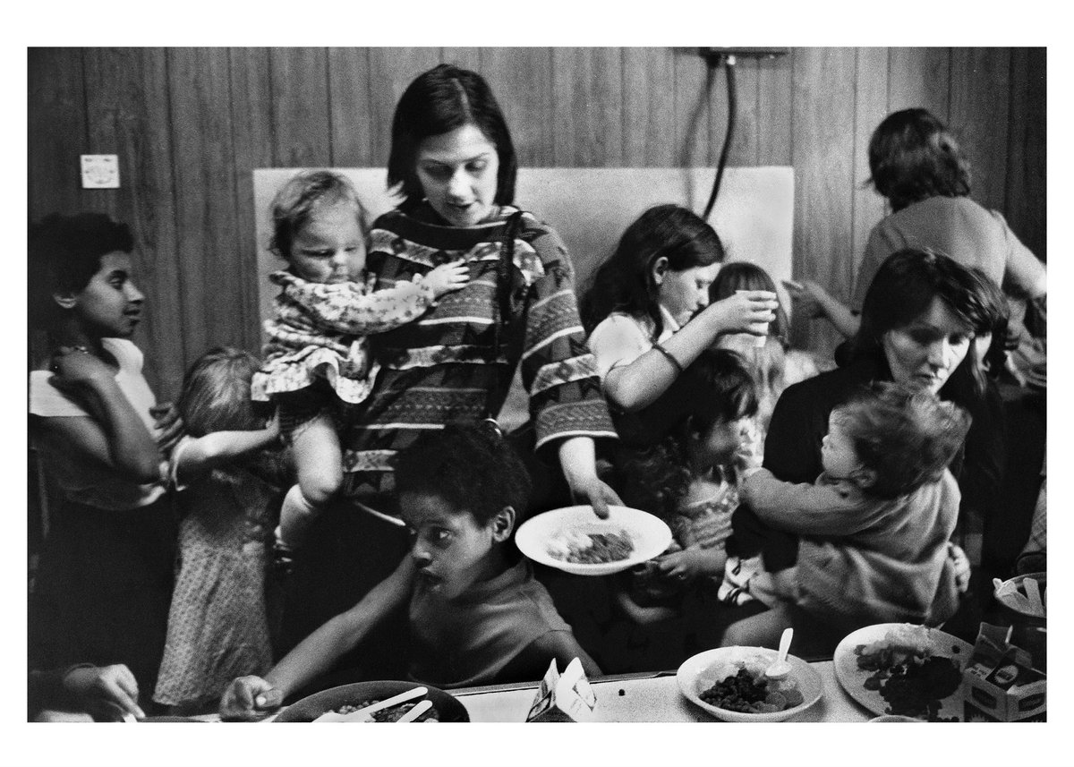 Markéta Luskačová.

Chiswick Women’s Aid 1976-77.

At the time of taking these pictures, there were 140 women and children living in the house designed for a maximum of 42 people. 

“I became aware of photography as a powerful tool for remembering – a weapon against forgetting.”