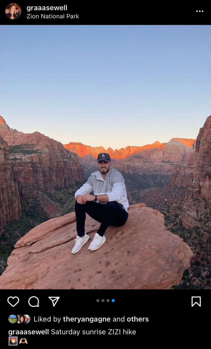 Hope you enjoyed your hike with Grace today! Looks like a great view with some great company!