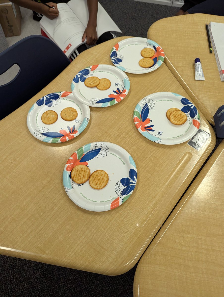 Learning math in my <a href="/RCE_SAiL/">@RCE_SAiL</a> classroom isn't boring with Eureka Math Squared. Learning that dividing is making equal groups and get to snack? That's win-win. <a href="/gad1127/">Stacey Gadson</a> <a href="/ngilmore012024/">Nikki Gilmore</a> <a href="/WebsterScdenise/">Denise Webster</a> <a href="/ewaters/">ewaters</a>