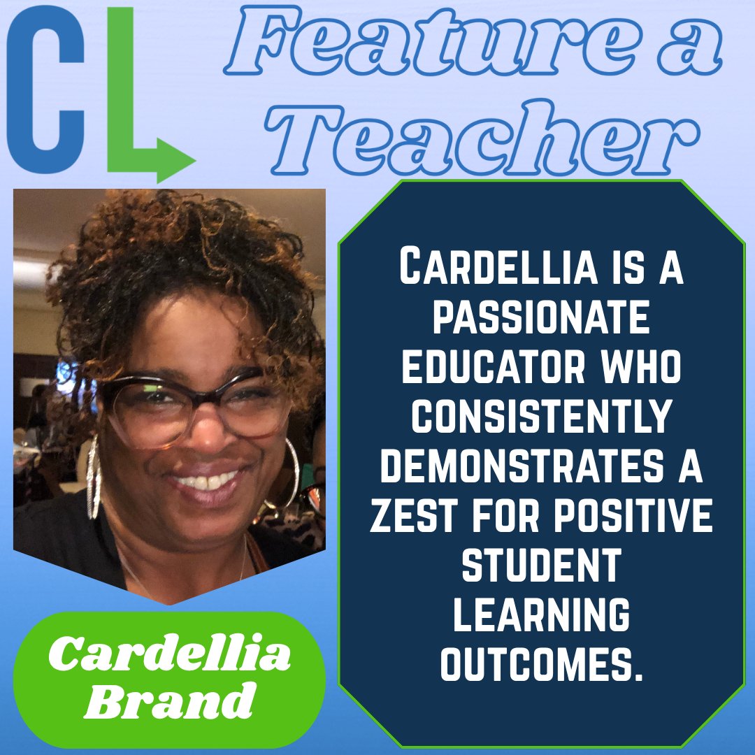 LearningSTL's tweet image. Feature a Teacher Friday!!! Congratulations to Cardellia Brand!!!! @NormandySC1
If you'd like to nominate someone for our "Feature a Teacher" Friday, fill out the google form below!
forms.gle/RhtjxD9sE8DRTw…
