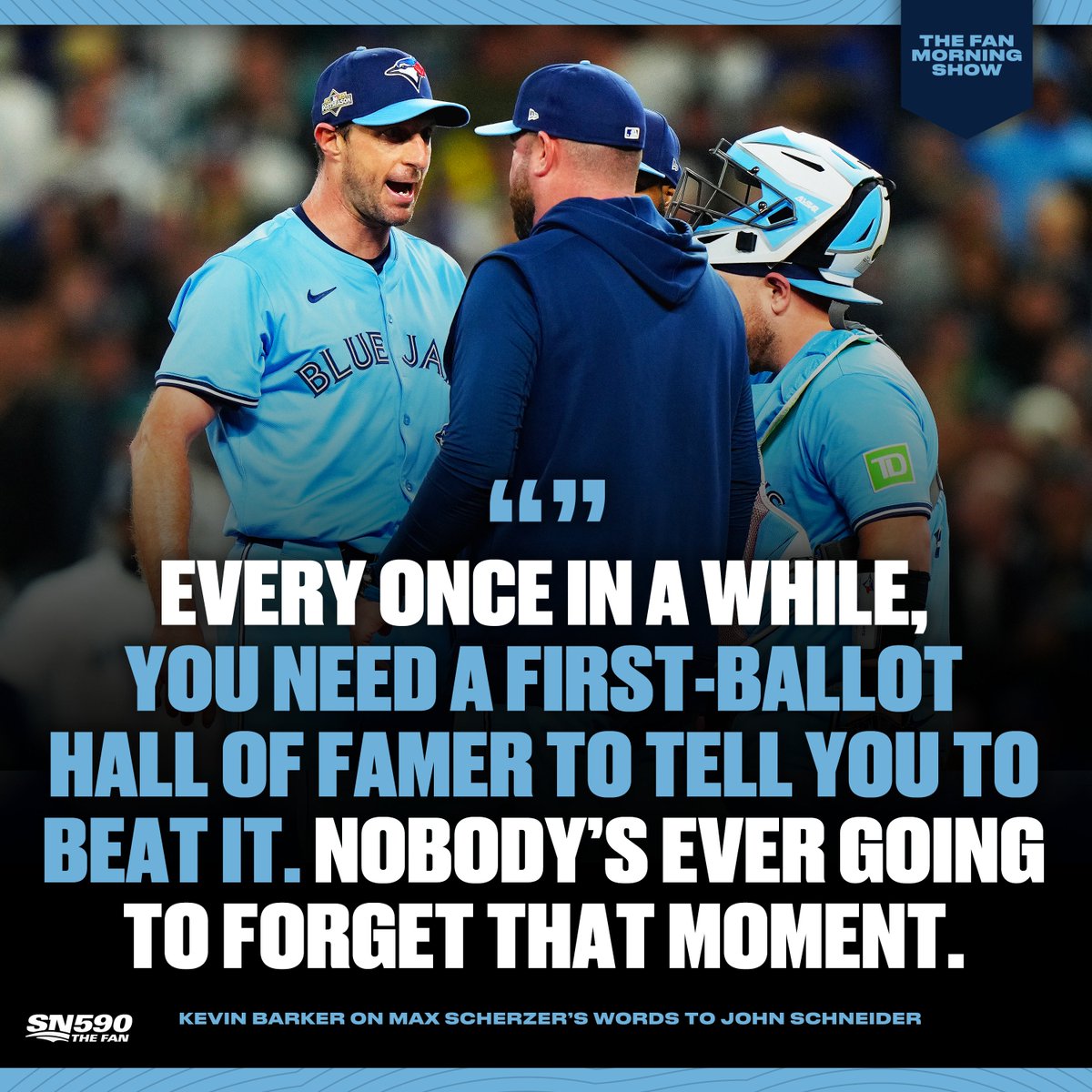FAN590's tweet photo. "There's numbers. There's projections. There's strategy. And there's people. I'm trusting people."

Kevin Barker looks back on Max Scherzer's fiery discussion on the mound with John Schneider. #WANTITALL 

🎧 https://t.co/uTEY0zbJwt https://t.co/J65o0oxARv