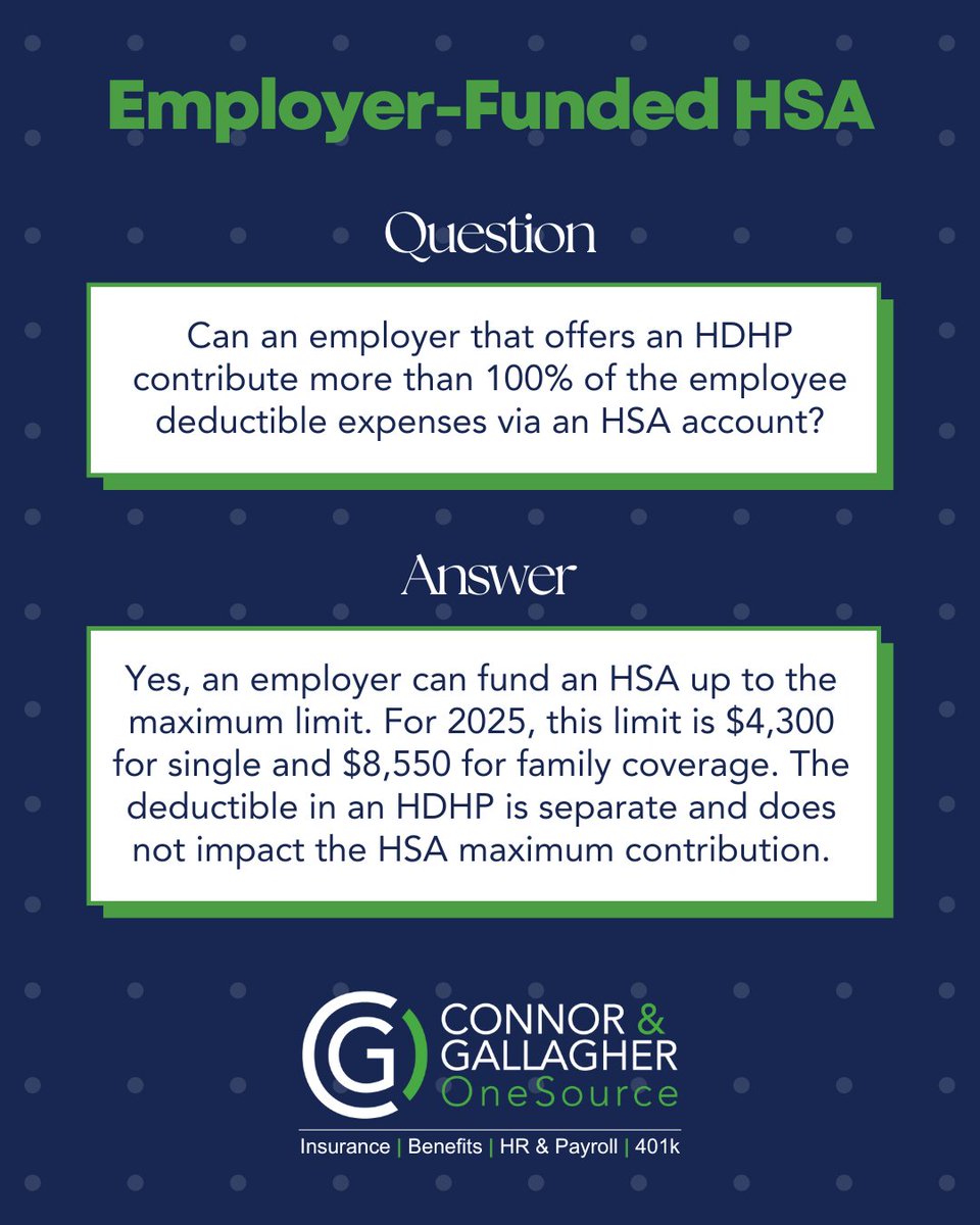 go_cgo's tweet image. Happy FAQ Friday! This week&apos;s FAQ topic: Employer Funded HSA.

#FAQ #FAQFriday #HSA #HealthSavingsAccount
